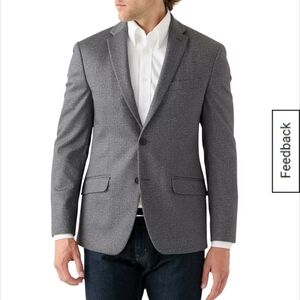 Kenneth Cole Charcoal Dress Jacket, Suit Coat. Size Small